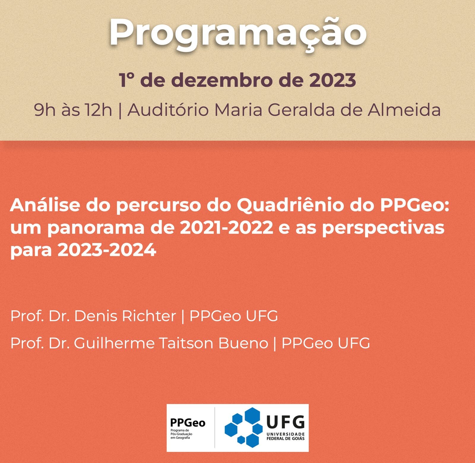 2º Seminário de Autoavaliação e Planejamento Estratégico do PPGeo 2