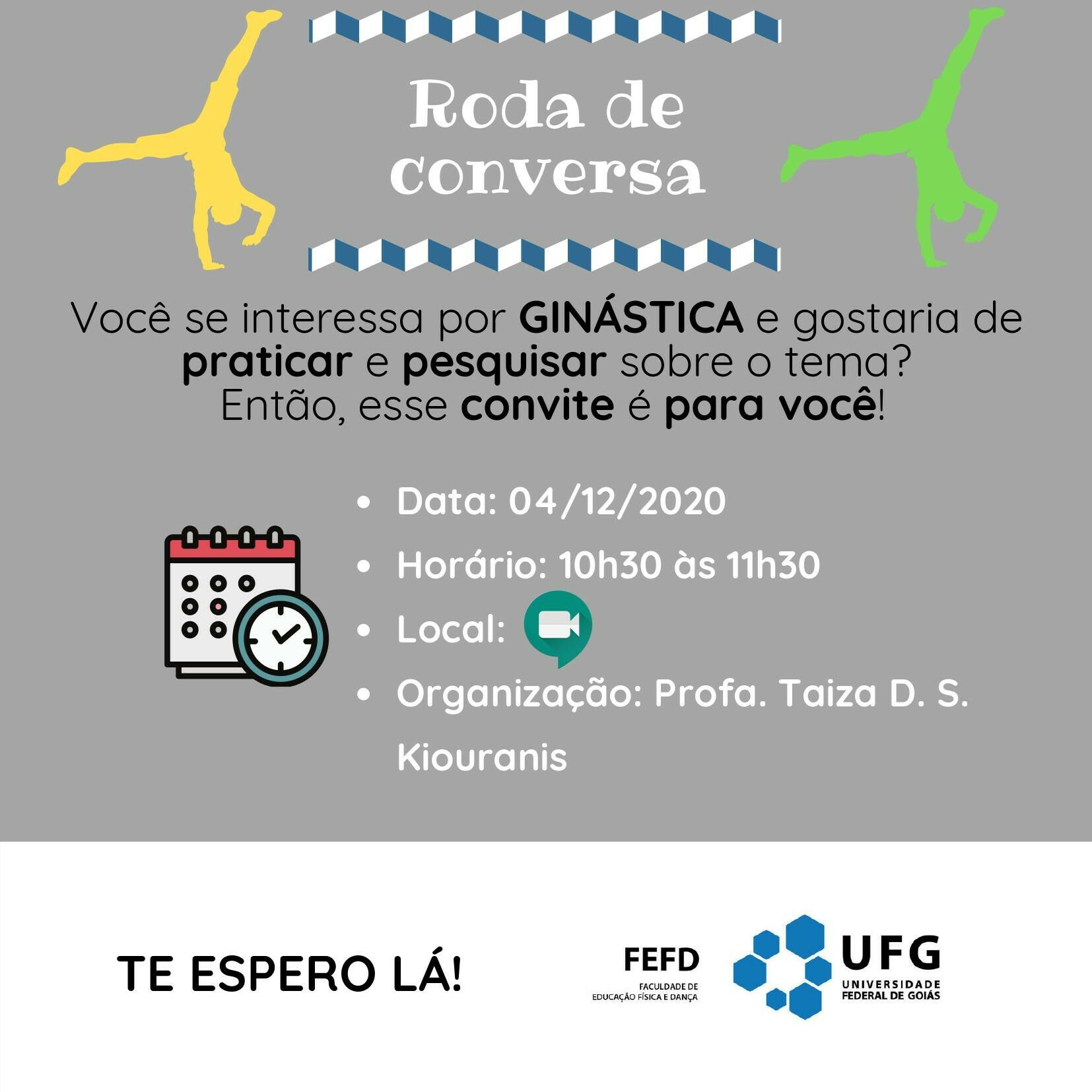 Roda de conversa sobre ginástica