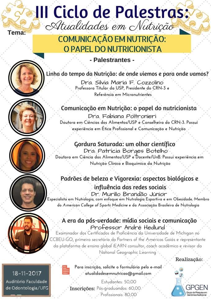 ciclo de palestras