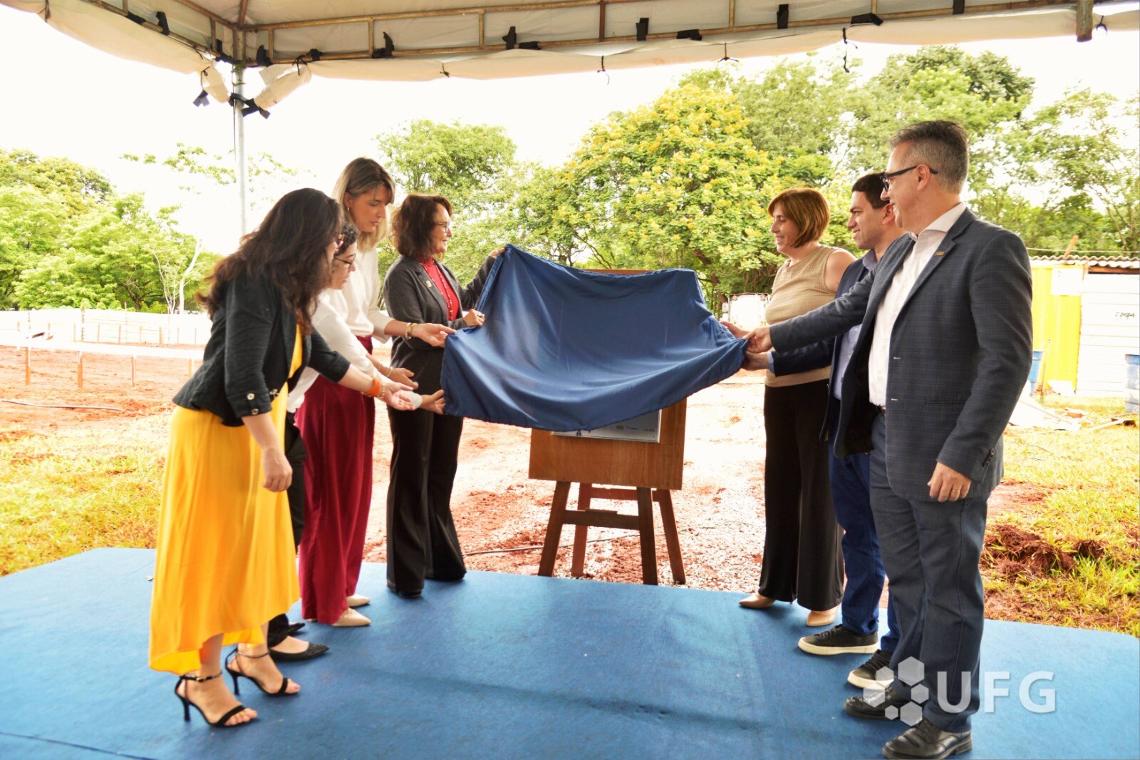 Pedra fundamental CEIA UFG