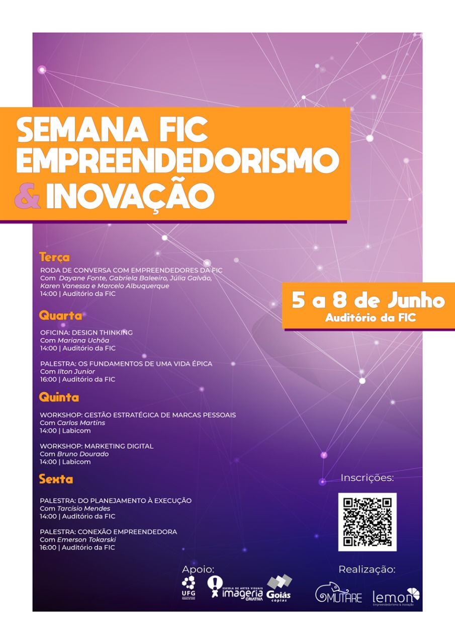 Programação Semana Fic Empreendedorismo e Inovação