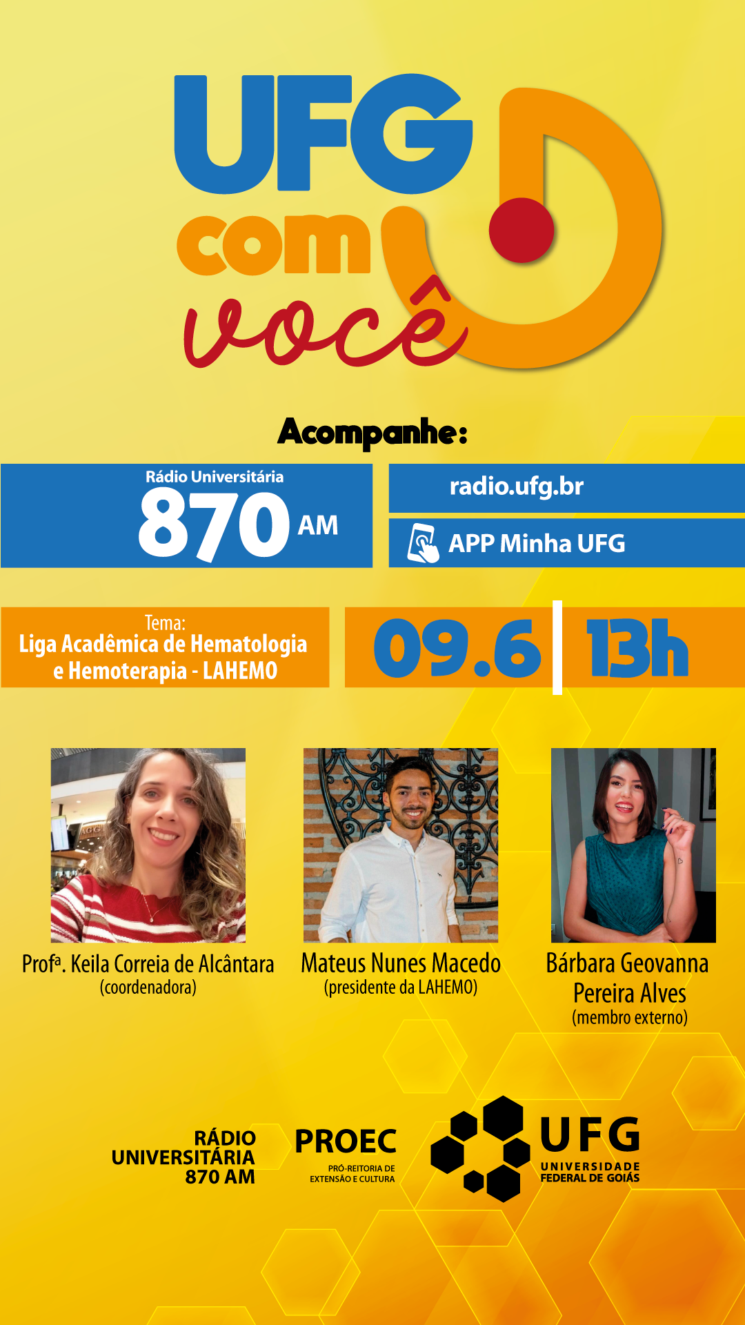 ufg com você 9 de junho