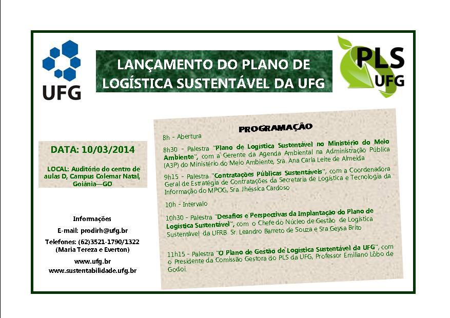 Lançamento PLS UFG