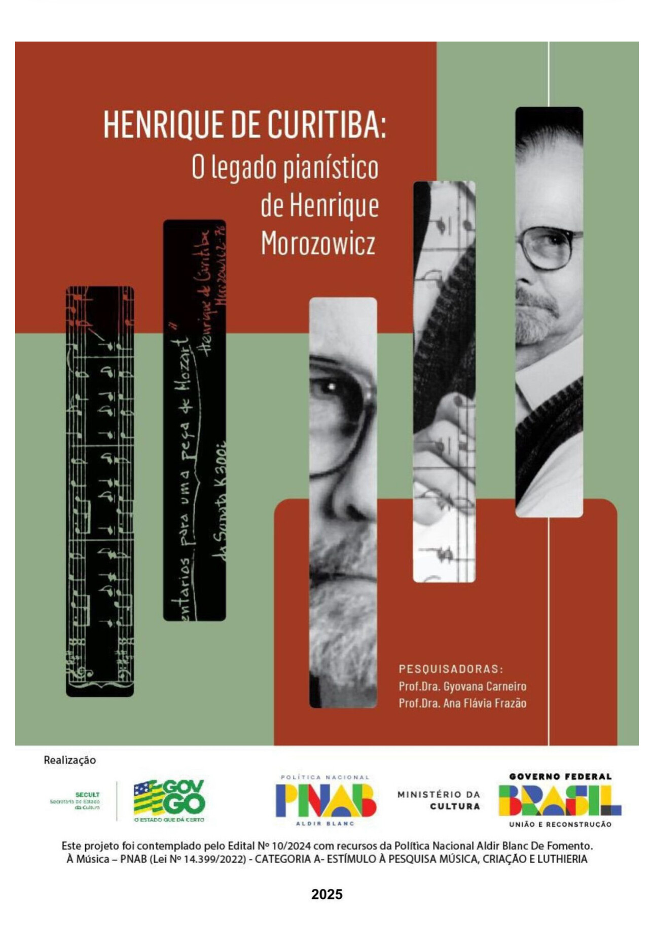 Recital-Palestra e Lançamento do livro "Henrique de Curitiba: o legado pianístico de Henrique Morozowicz"