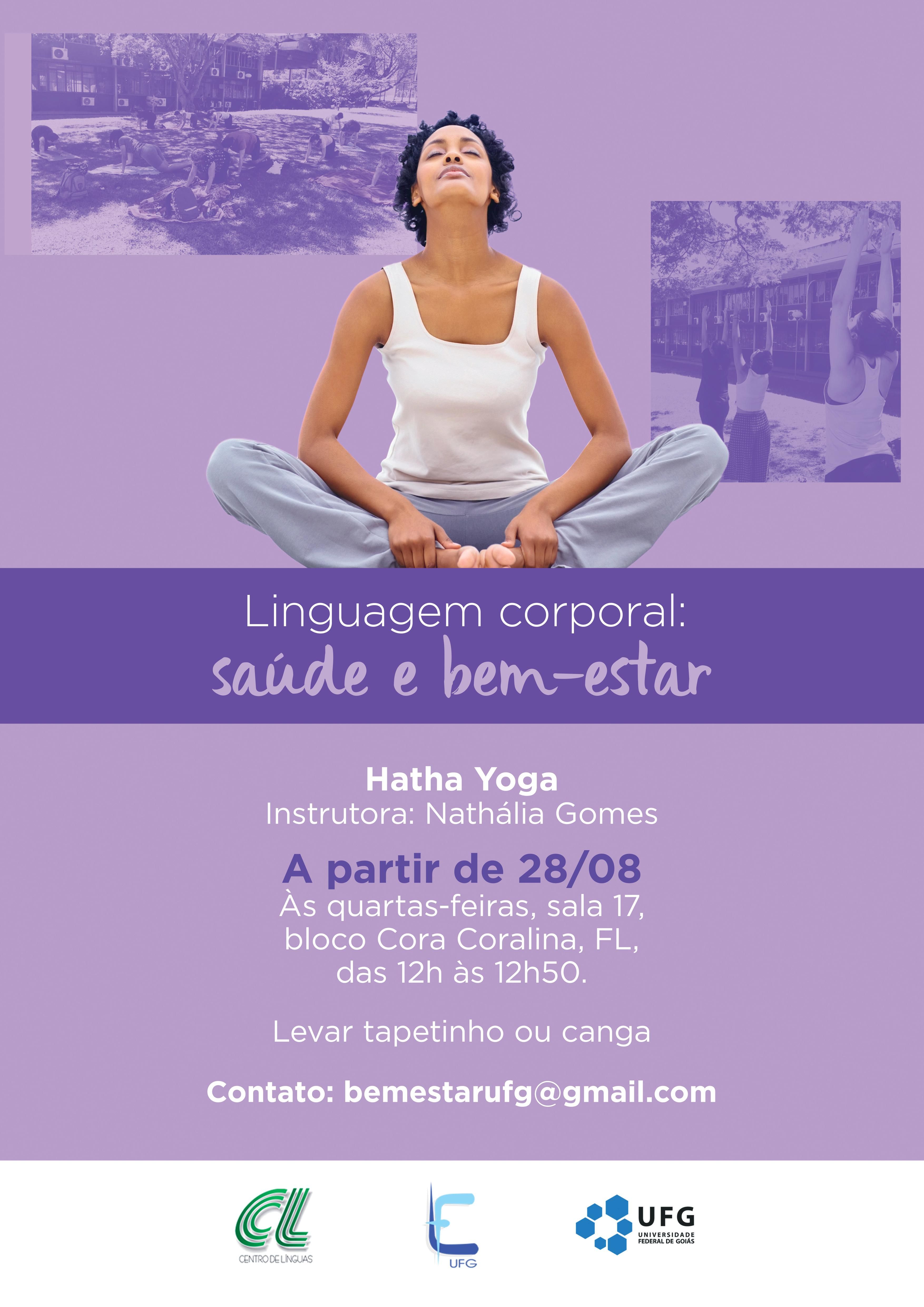 Cartaz aulas gratuitas de yoga 2019/2