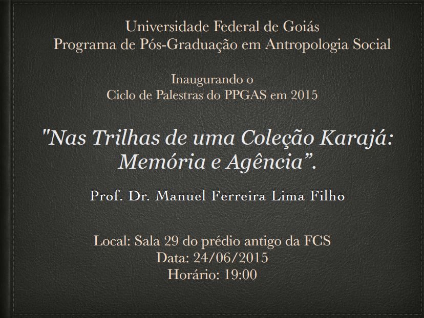 Ciclo de palestras - PPGAS