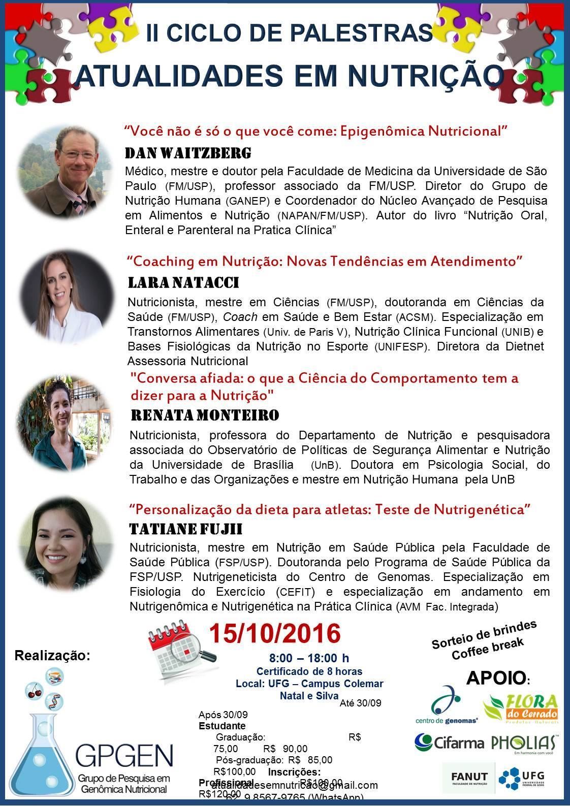 Ciclo de palestra nutrição