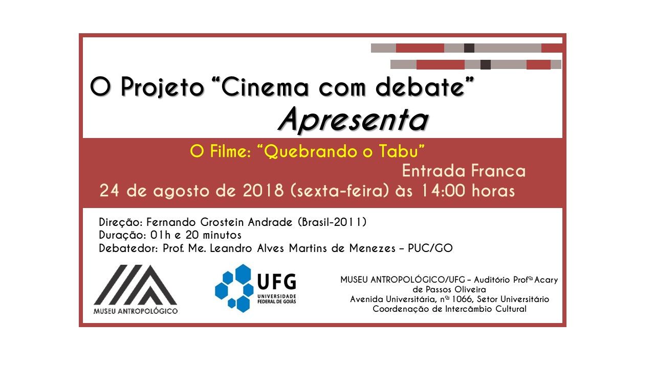 Cinema com Debate apresenta Quebrando o Tabu
