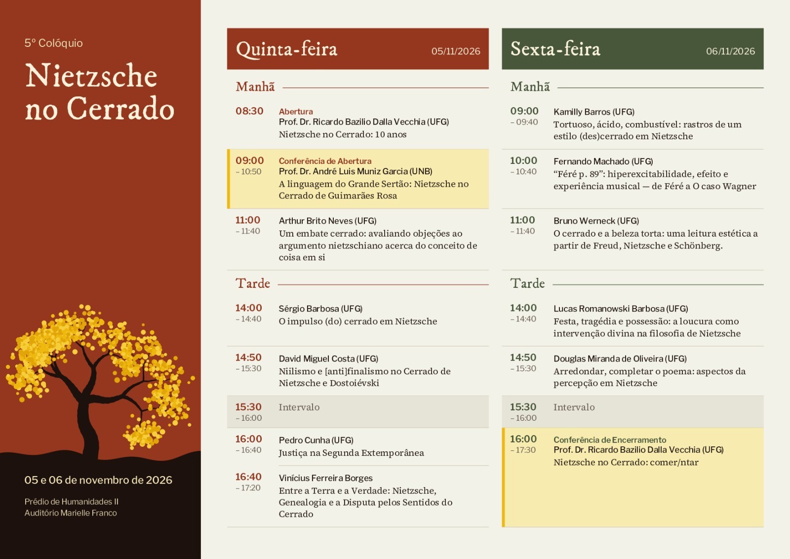 Colóquio Nietzsche no Cerrado - 5ª edição 2