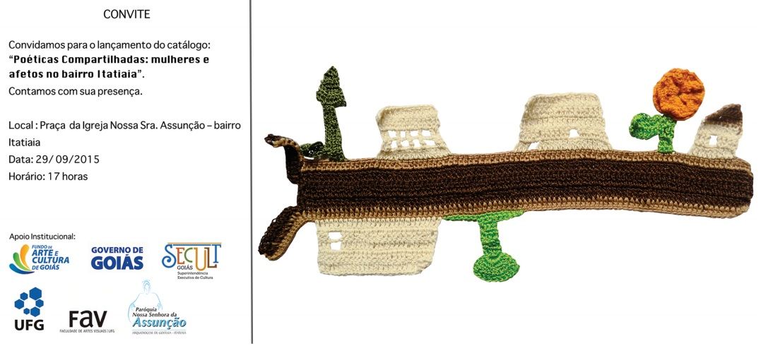 Convite lançamento do catálogo Poéticas Compartilhadas