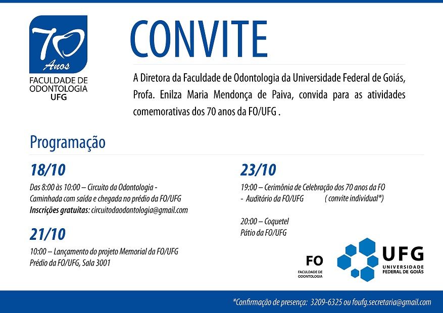 Faculdade de Odonto comemorações