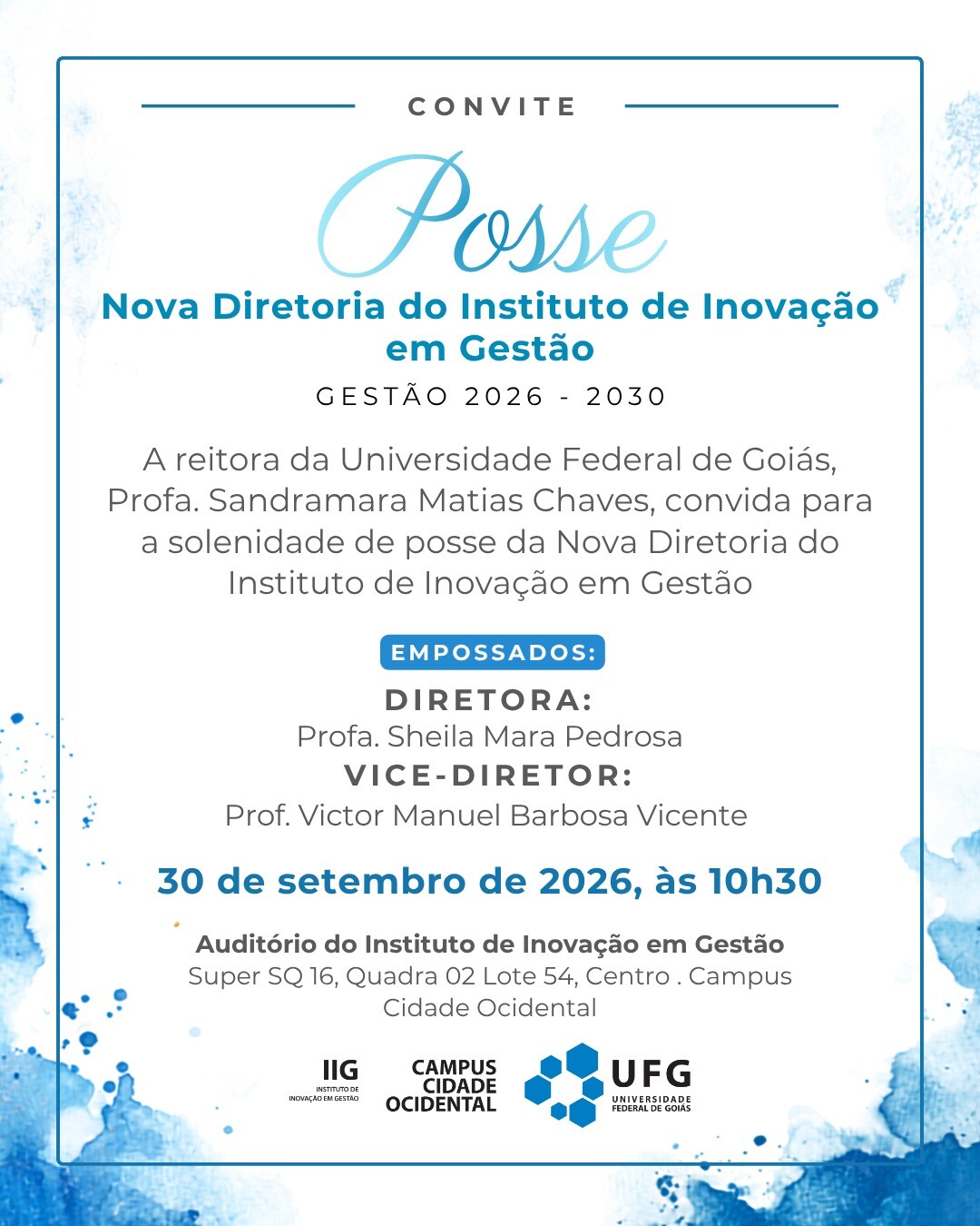 Posse da Nova Diretoria do Instituto de Inovação em Gestão