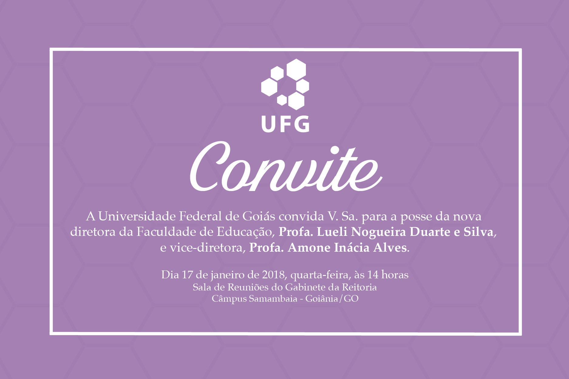 convite posse educação