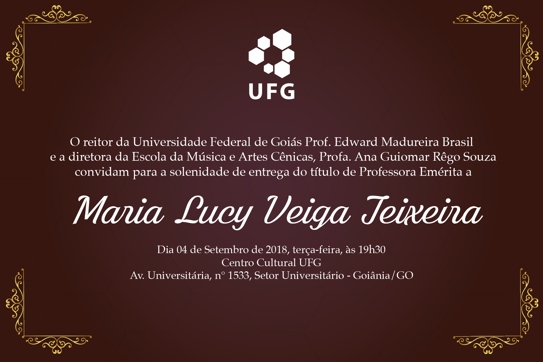 Convite título de profa emérita