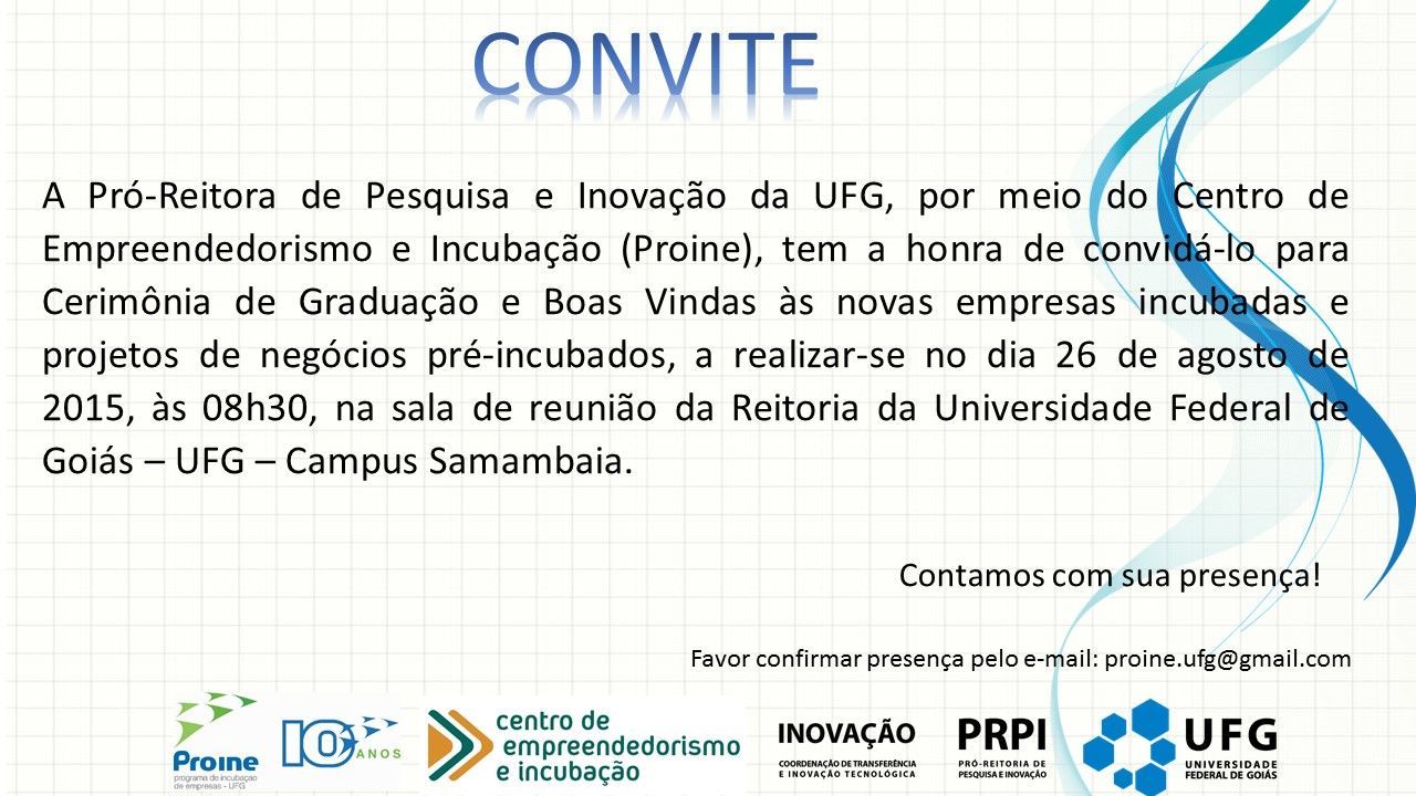 Cerimônia de boas vindas às novas empresas incubadas