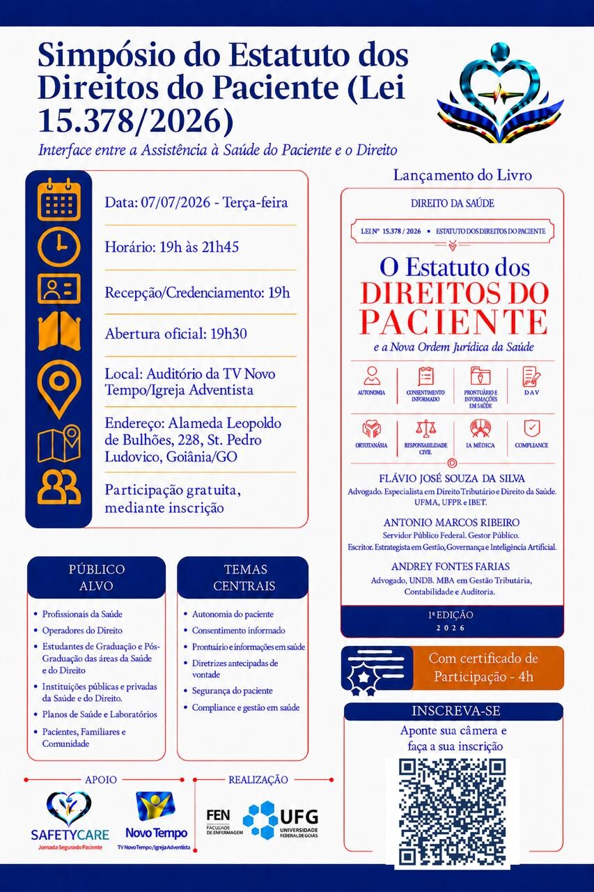 Convite para o Simpósio do Estatuto dos Direitos do Paciente