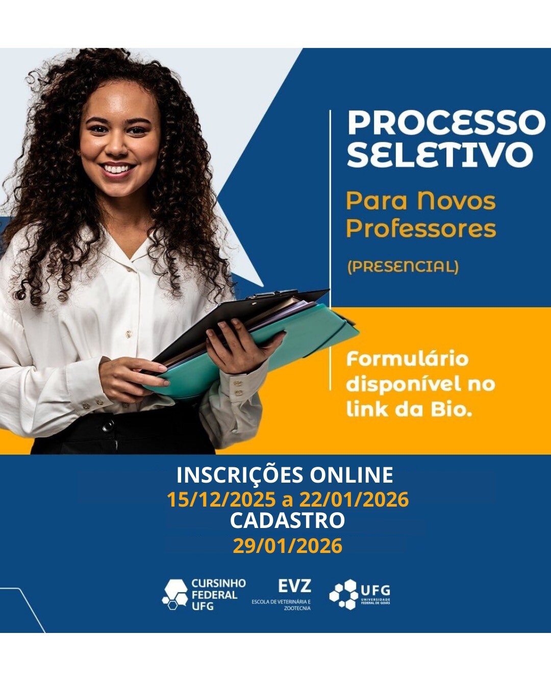 Cursinho Federal seleciona novos professores para o ano letivo de 2026