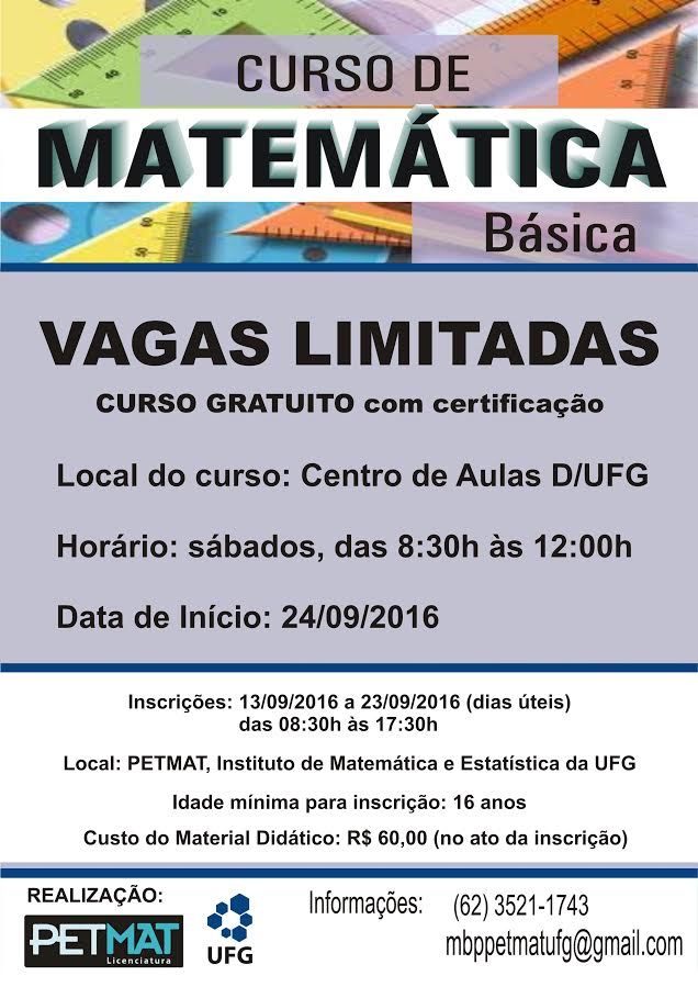 Curso Matemática Básica 2016