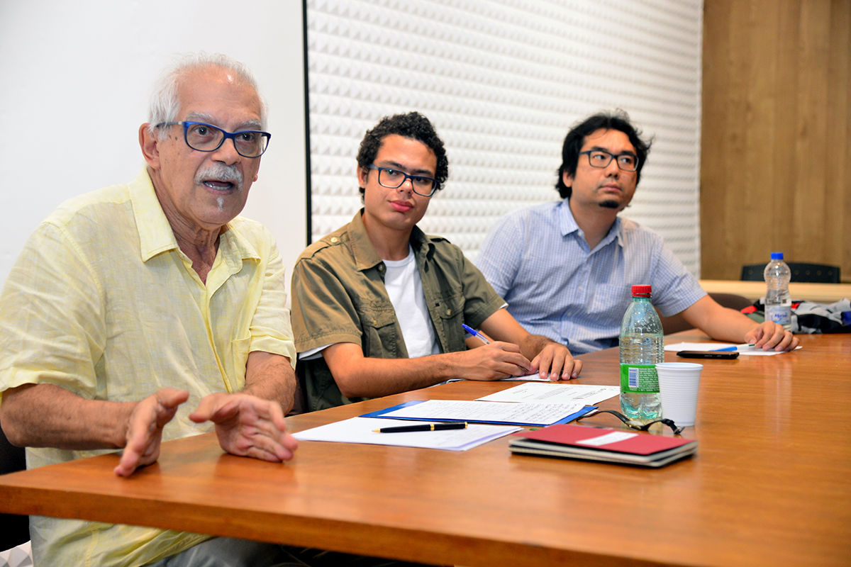 Professor José Jorge de Carvalho, Lucas Brito e professor Luis Felipe Kojima Hirano
