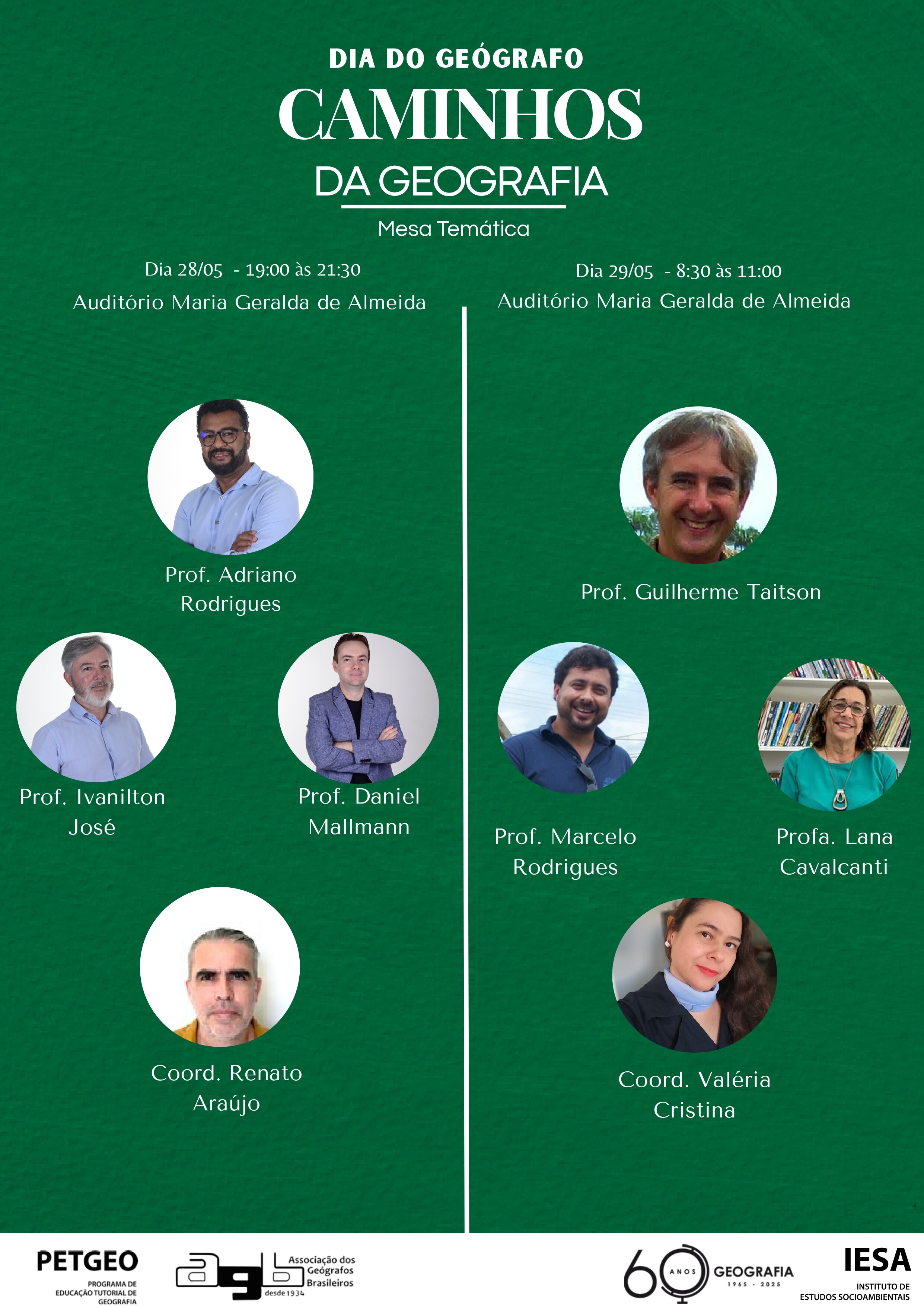 Dia do Geógrafo - Caminhos da Geografia