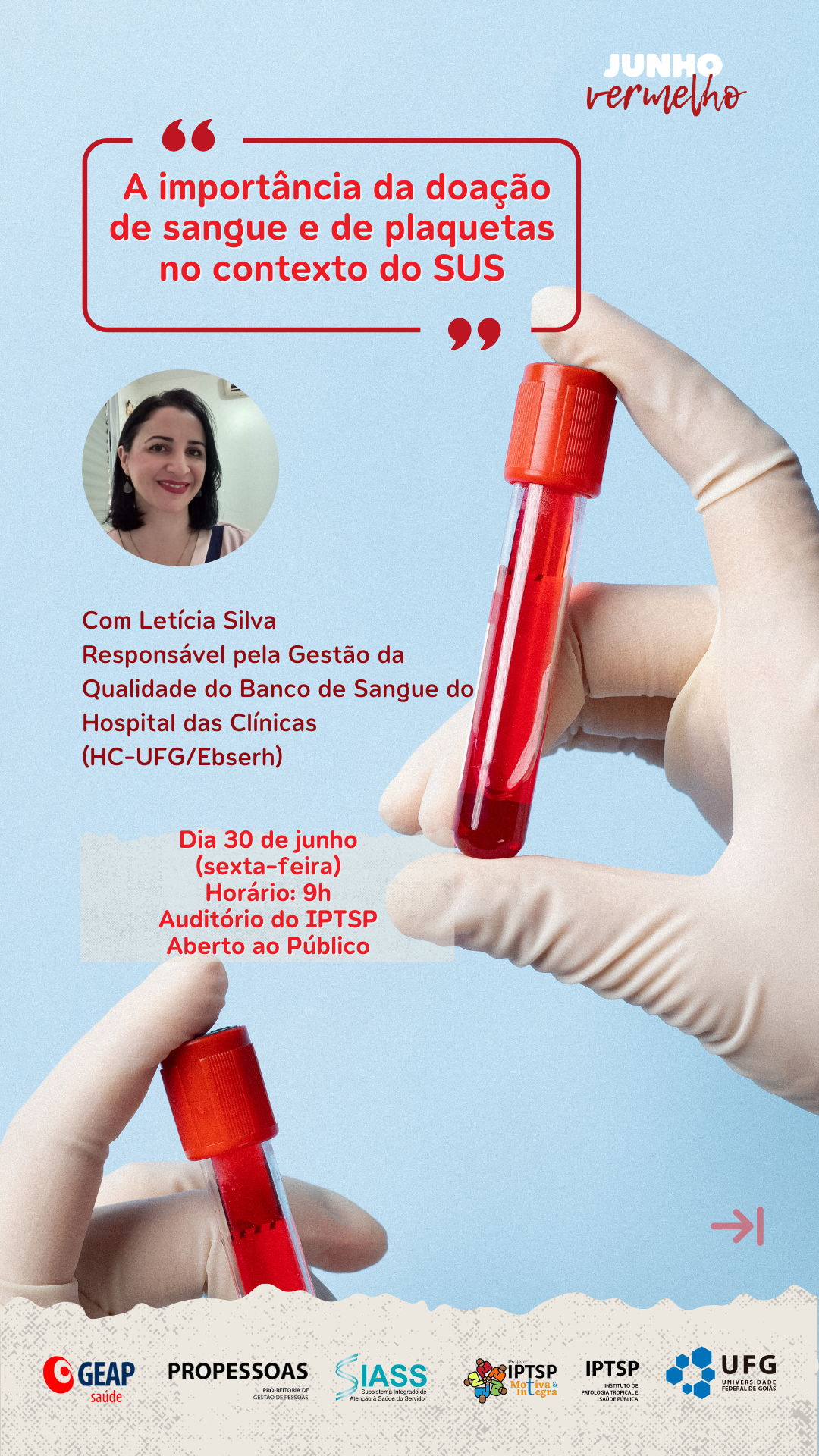 Doe Sangue, Doe Vida. Story Doação De Sangue