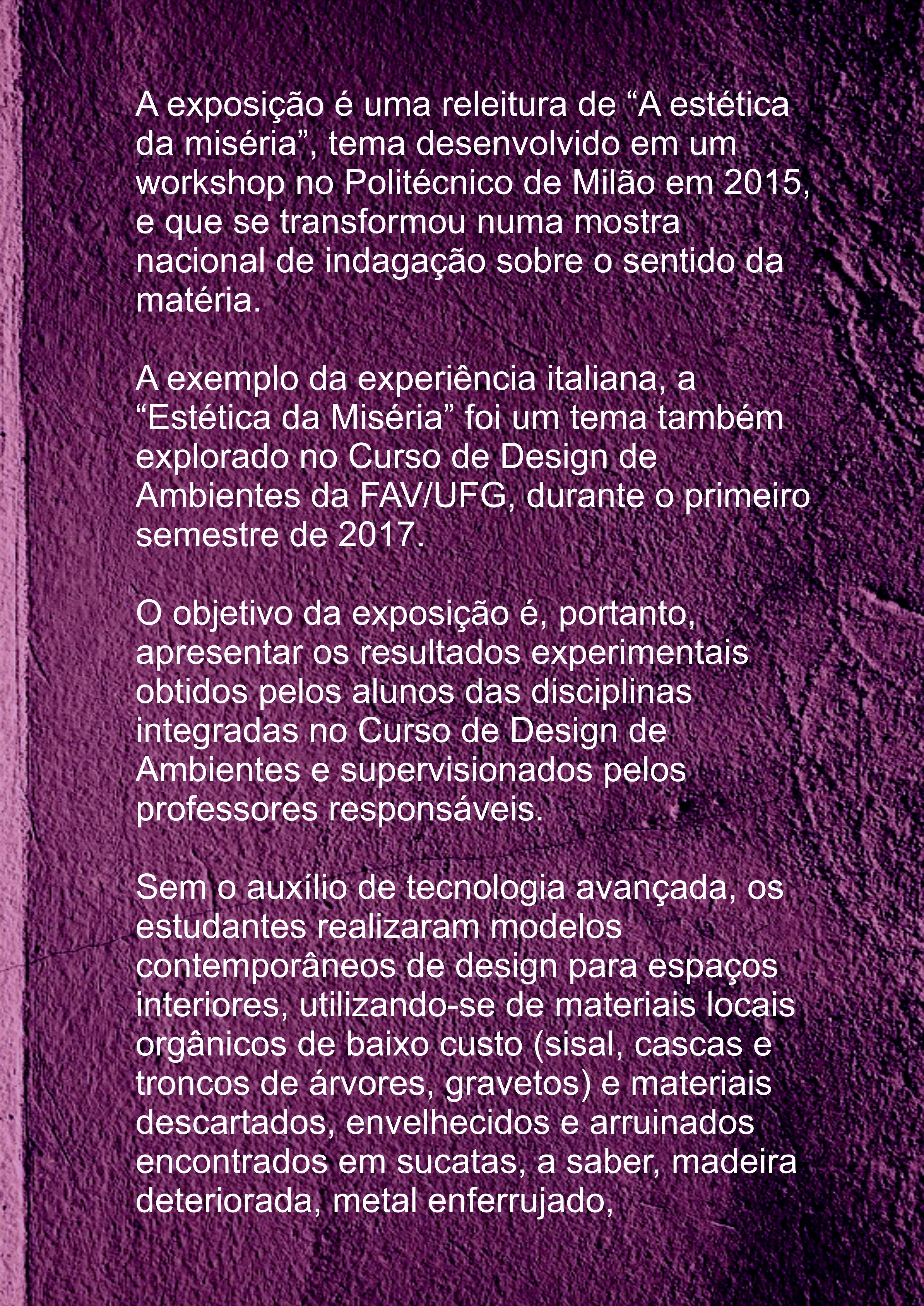 A estética da miséria