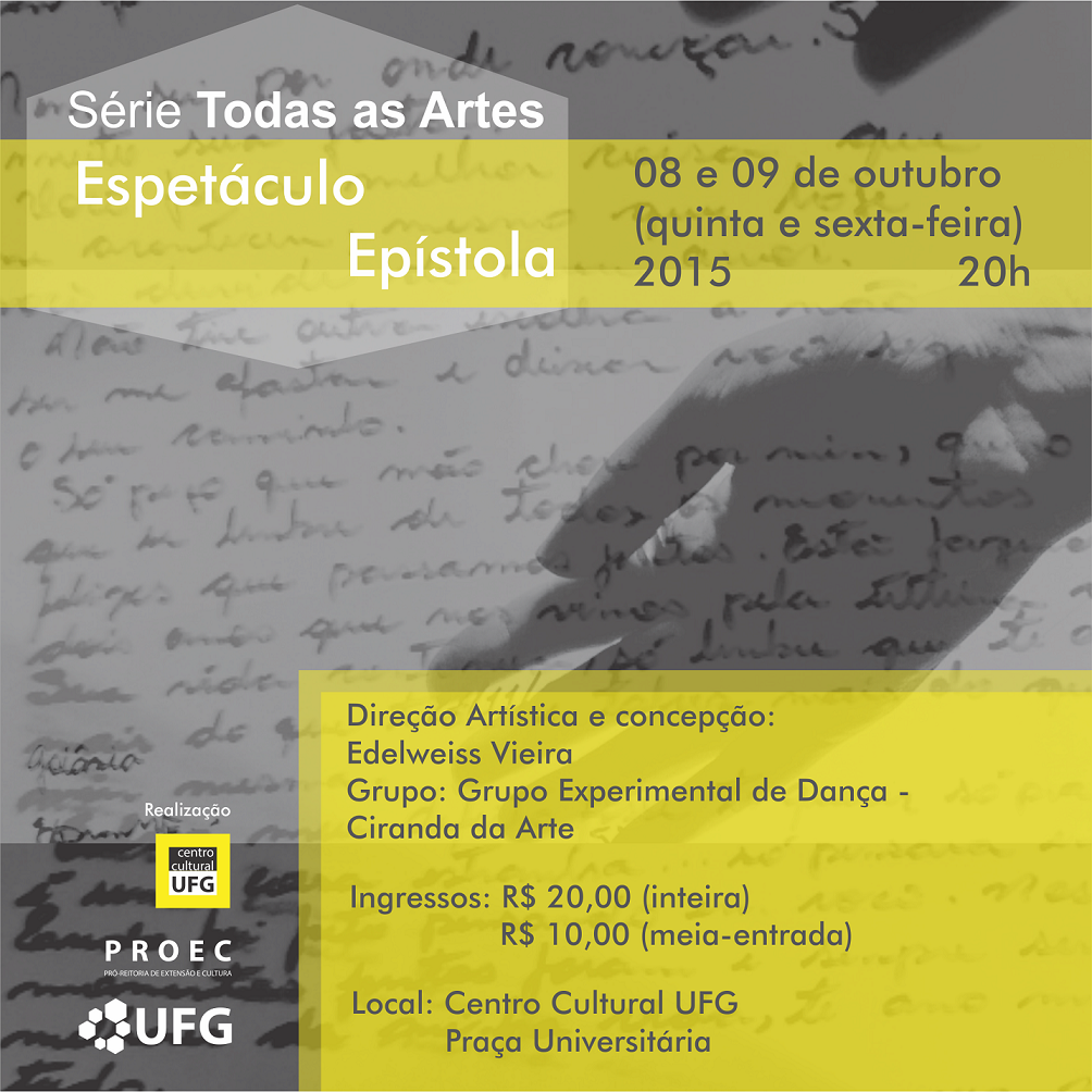 Espetáculo de dança Epístolas 