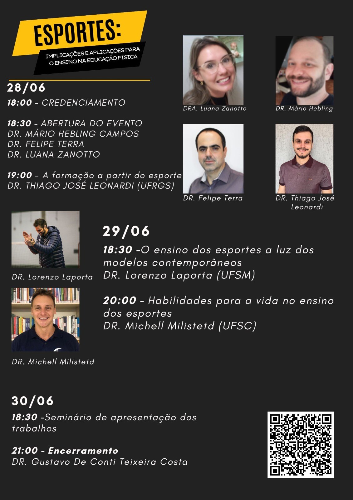 Esportes Implicações a alpicações Cronogram