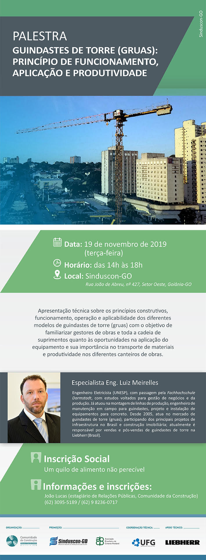 GUINDASTES DE TORRE (GRUAS): PRINCÍPIO DE FUNCIONAMENTO, APLICAÇÃO E PRODUTIVIDADE