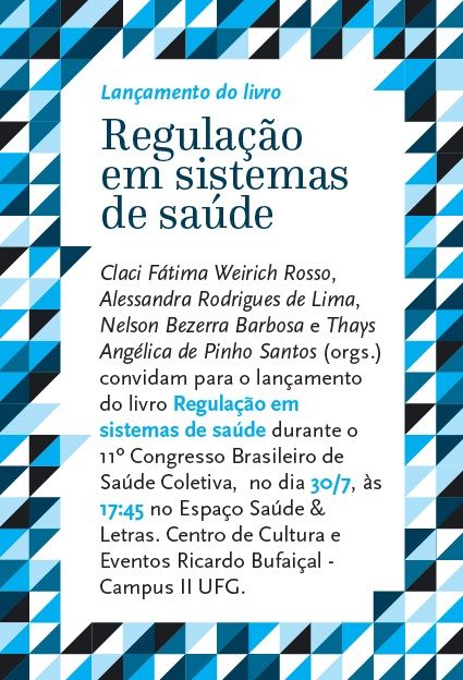 Lançamento do livro Regulações