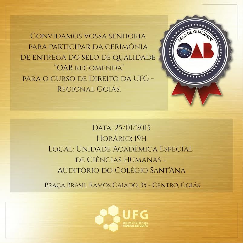 OAB Recomenda - Regional Goiás