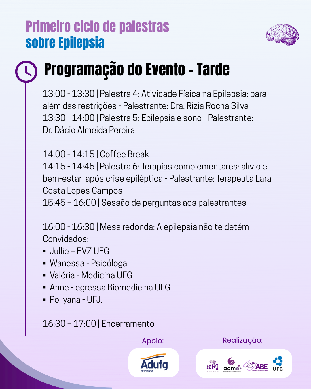 Projeto de Extensão Epilepsia em Foco do ICB/UFG 2