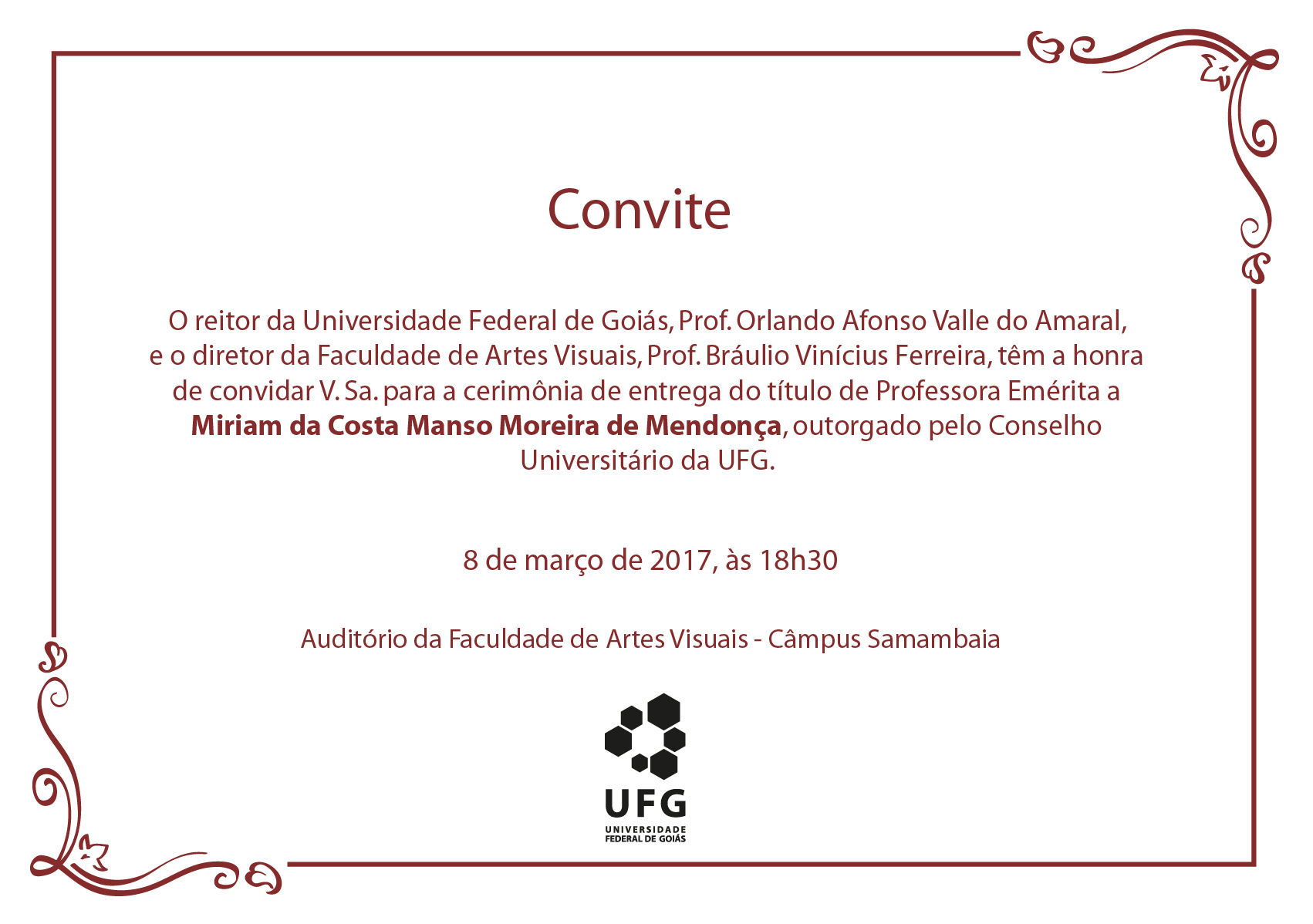 Professora Emérita Miriam Manso