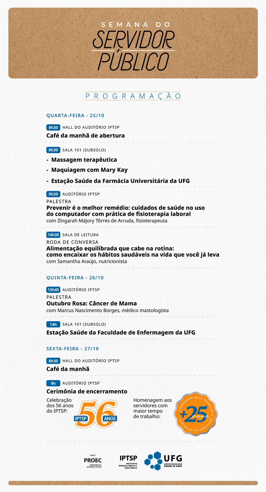 Programação - Semana do Servidor Público