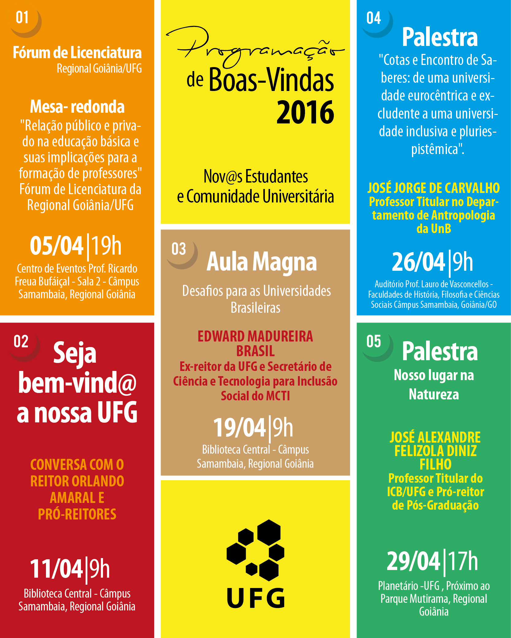 Programação boas-vindas