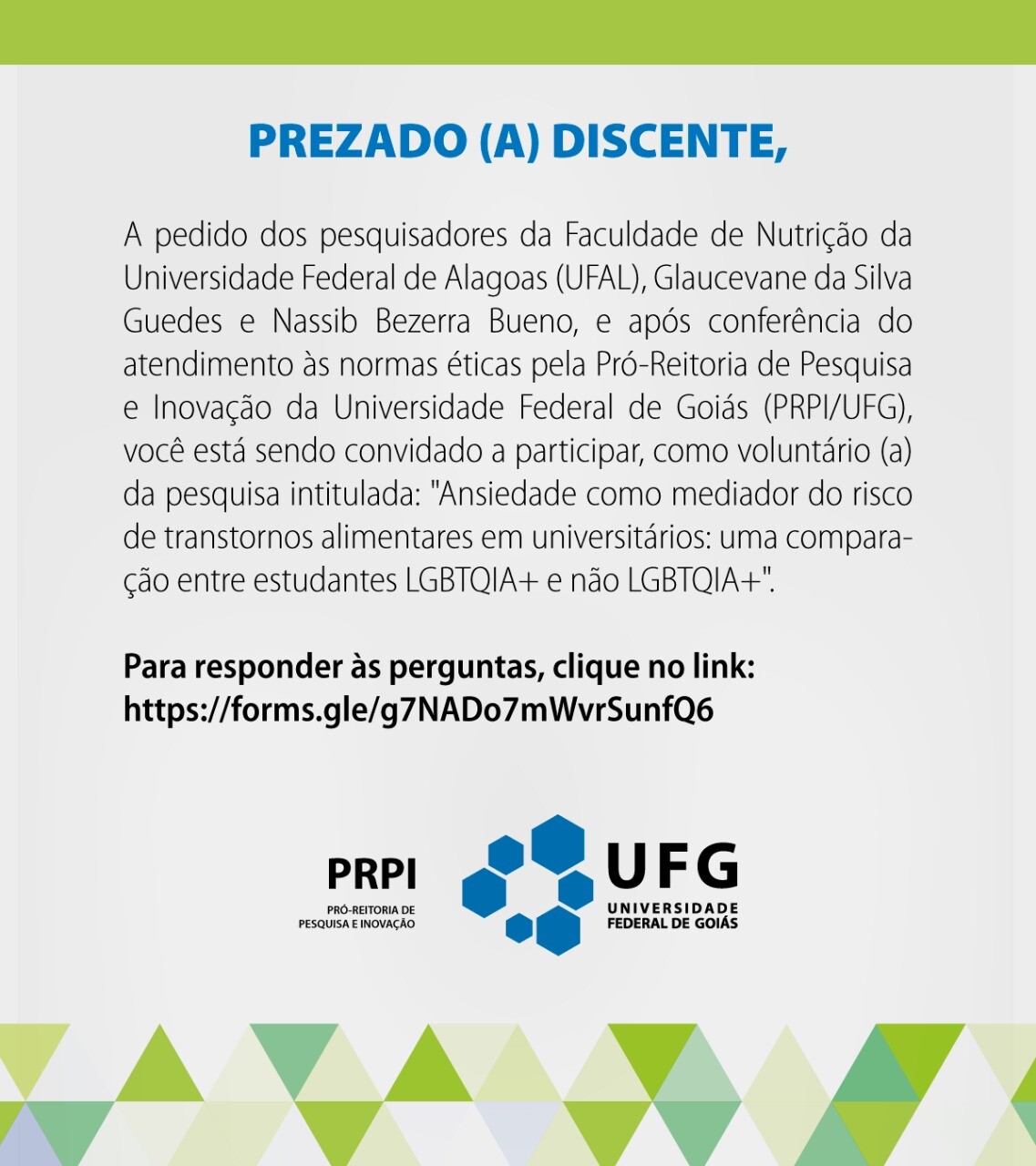 Questionario ansiedade entre universitários