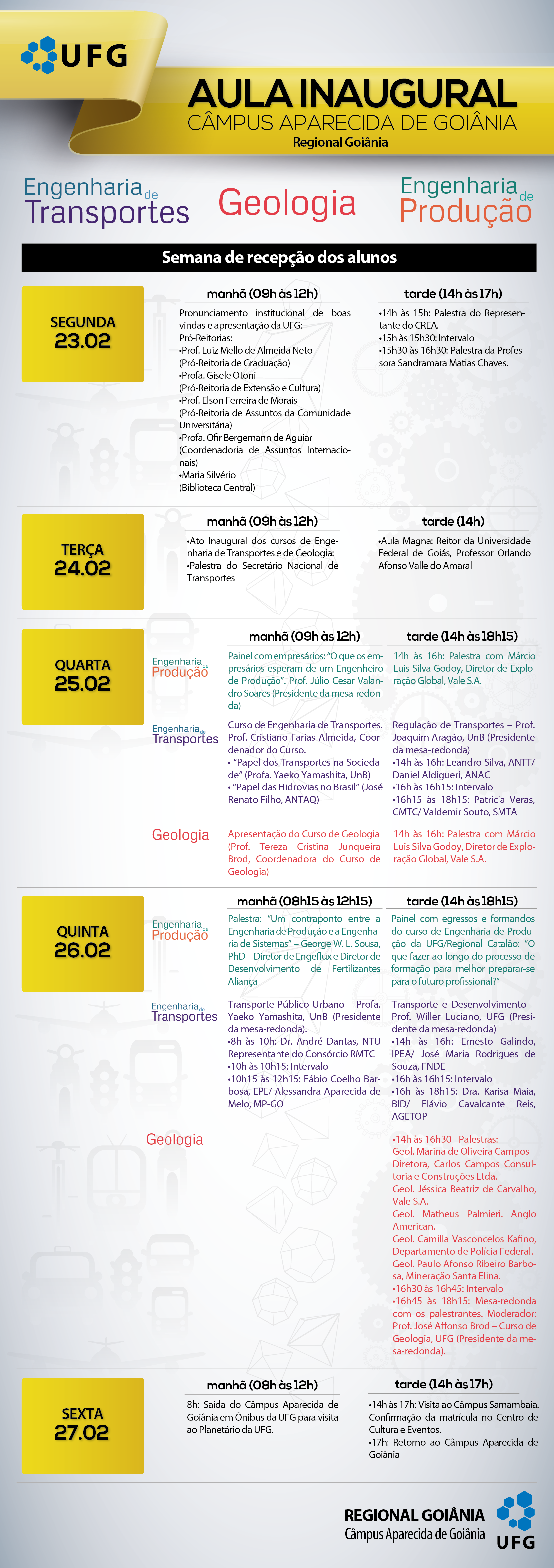 Semana de Recepção dos Alunos do Câmpus Aparecida