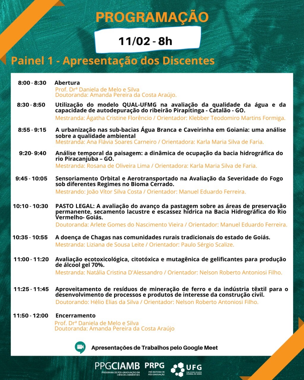 Seminário CIAMB 2022 Dia 11 manhã