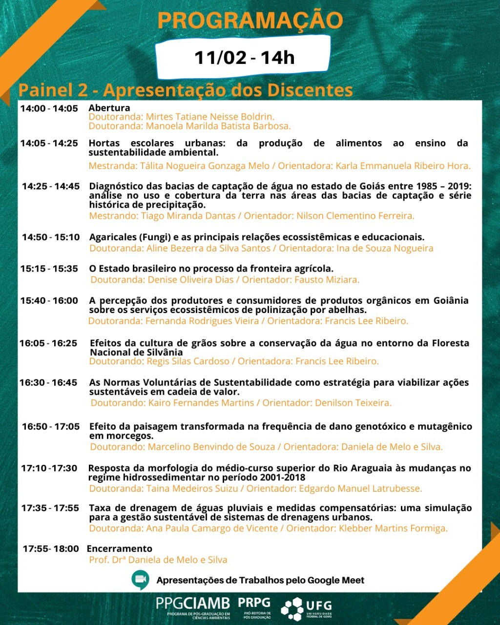 Seminário CIAMB 2022 Dia 11 tarde