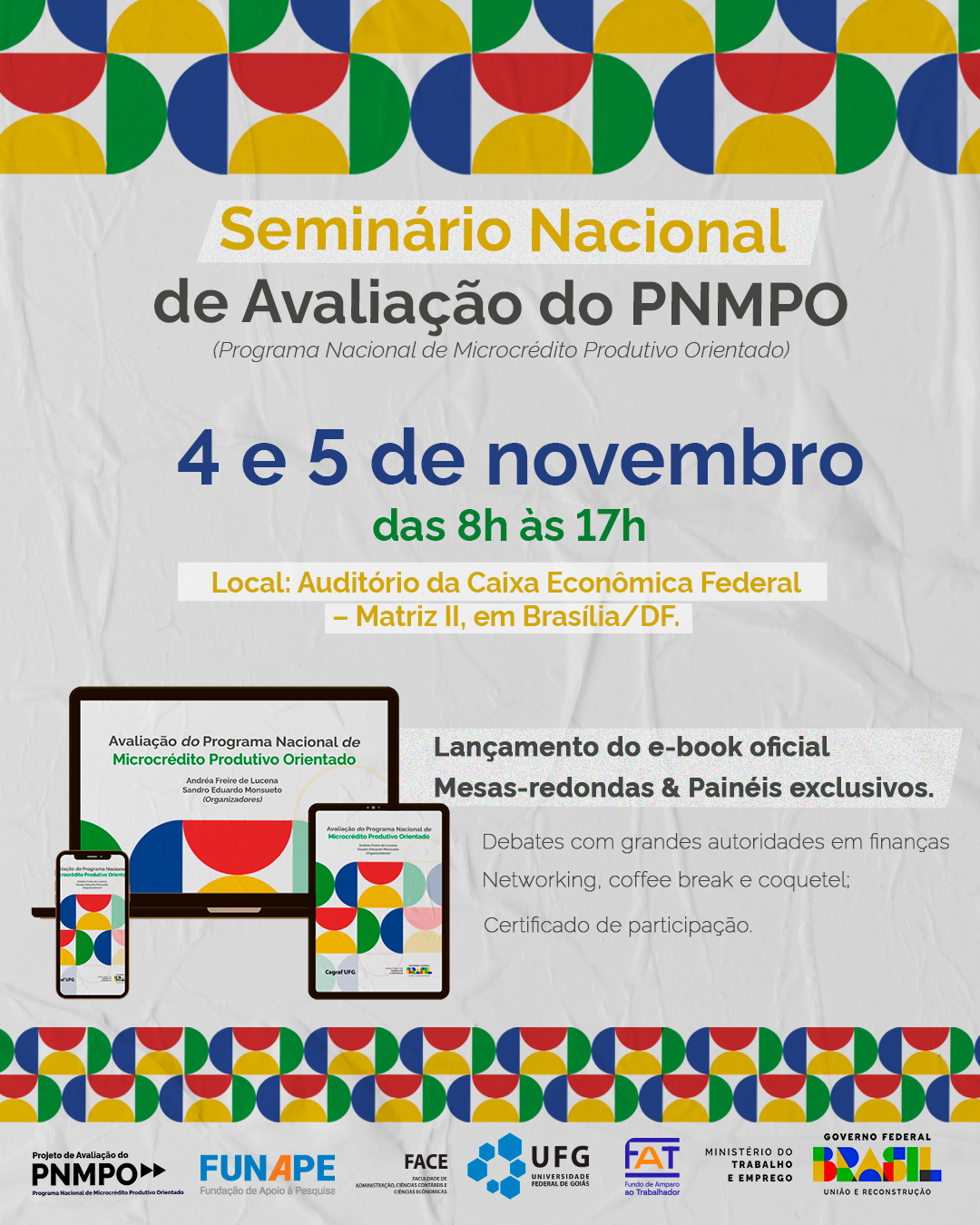 Seminário Nacional do Projeto de Avaliação do PNMPO