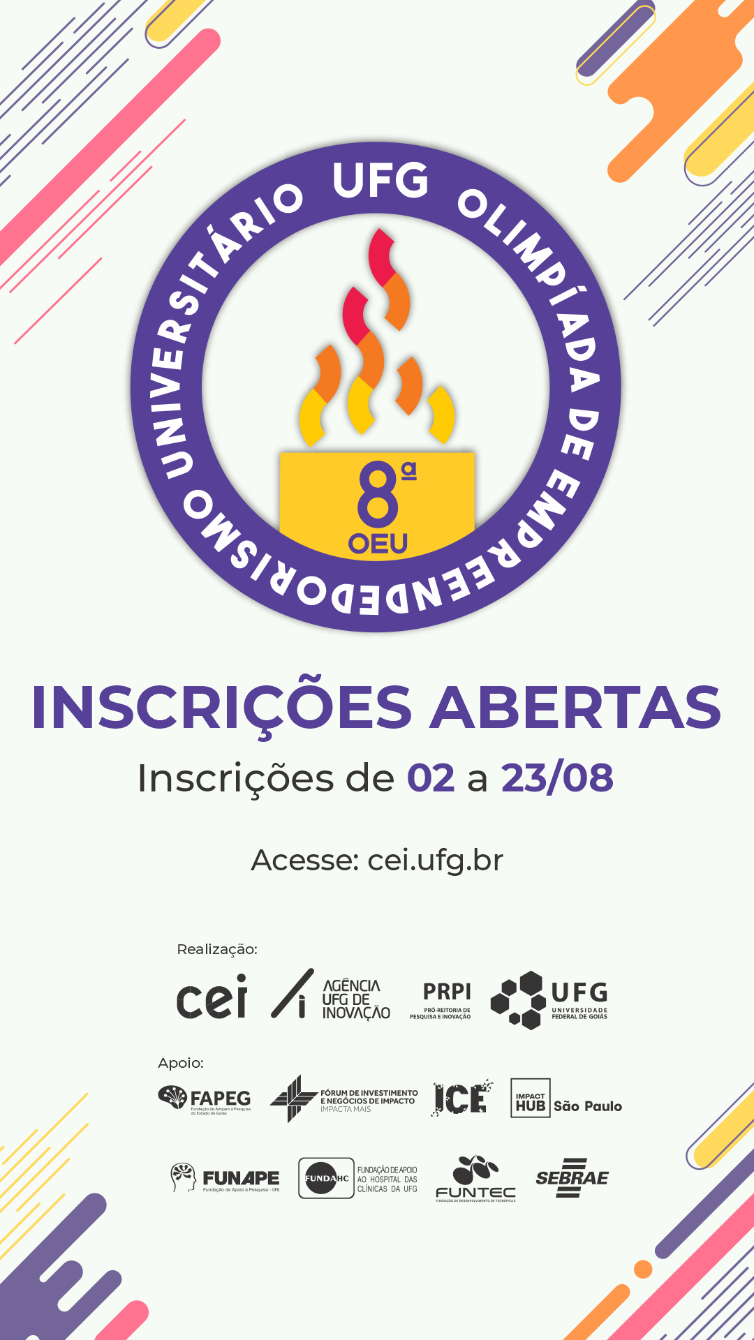 Story_CEI_8ª OEU_Inscrições Abertas