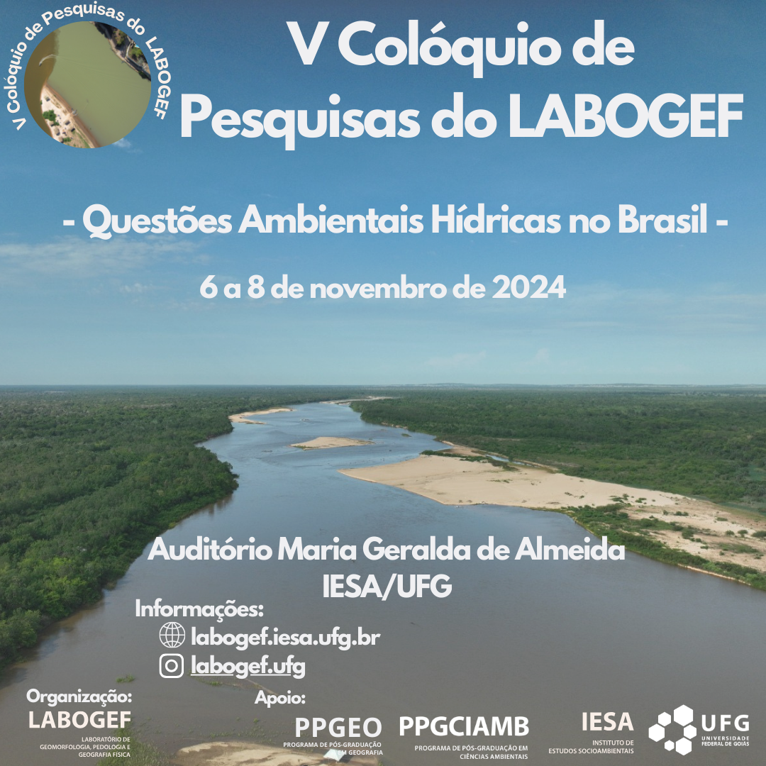  V Colóquio de Pesquisas do Laboratório de Geomorfologia, Pedologia e Geografia Física.
