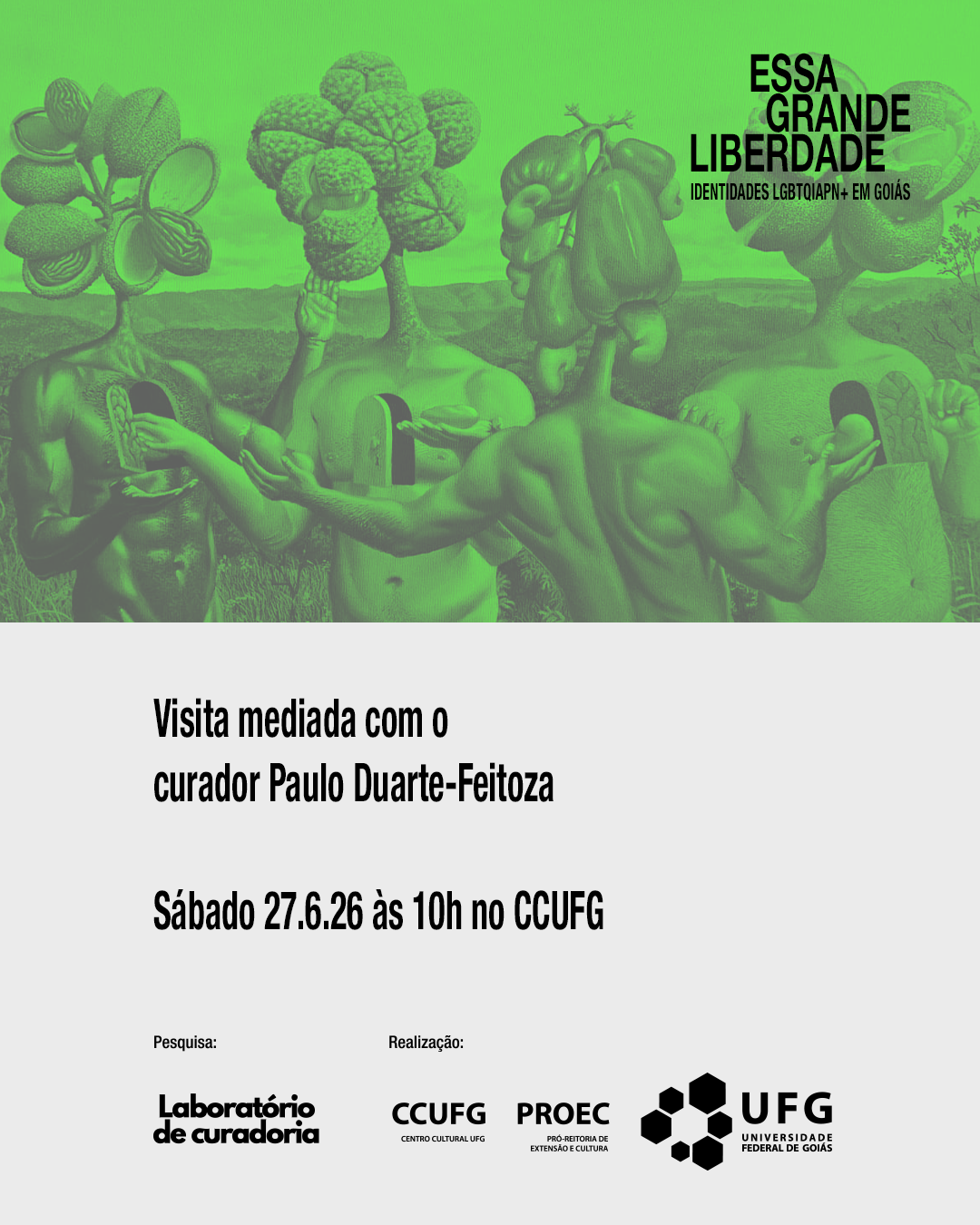 Visita mediada na exposição Essa grande liberdade diálogos LGBTQIAPN+ em Goiás