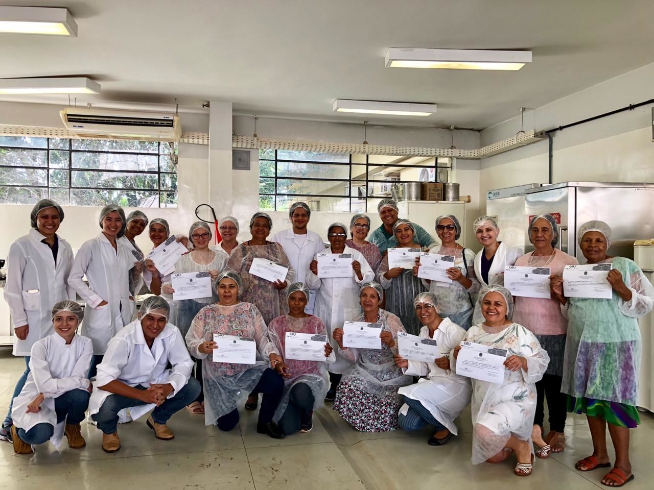 treinamento sobre acondicionamento e segurança alimentar