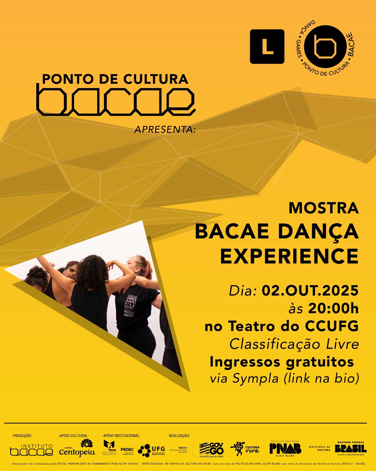 Mostra Bacae Dança Experience - Concertos Didáticos CCUFG/SICOOB