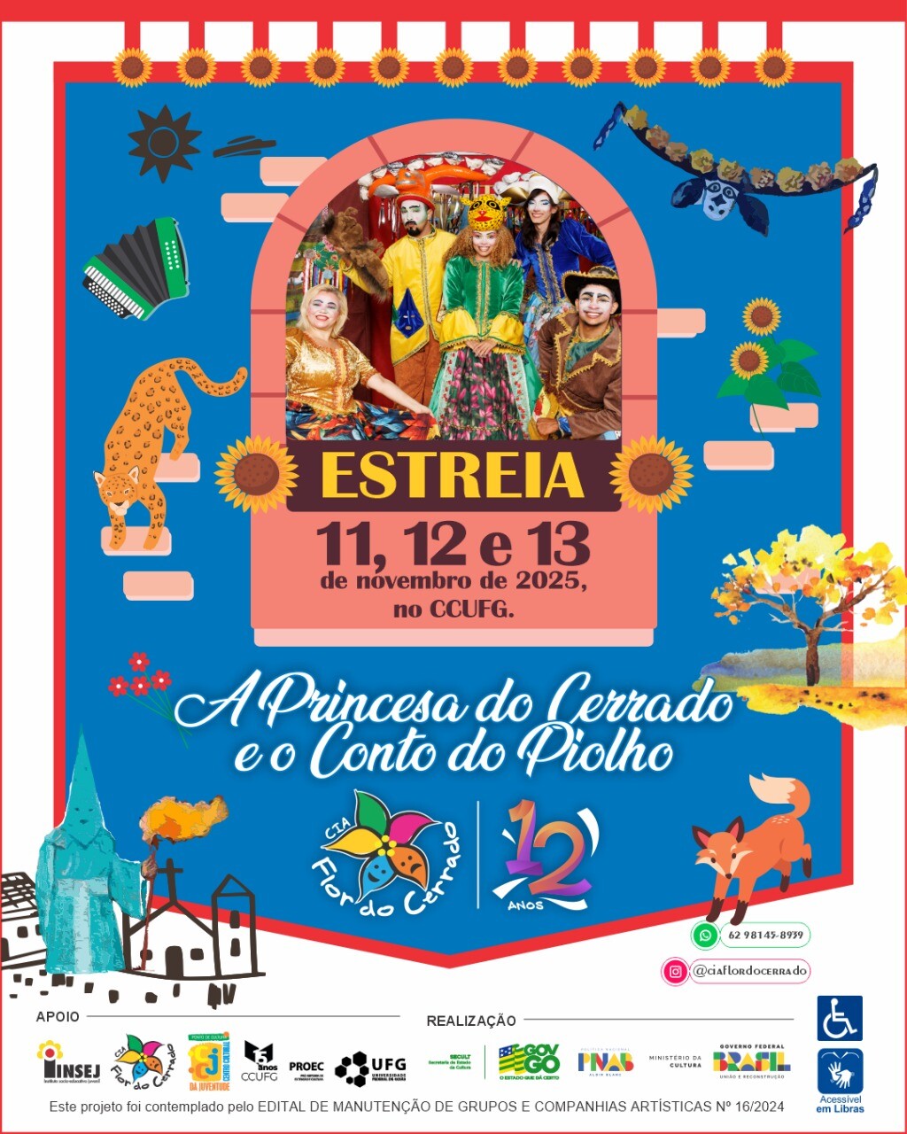 espetáculo “A Princesa do Cerrado e o Conto do Piolho”