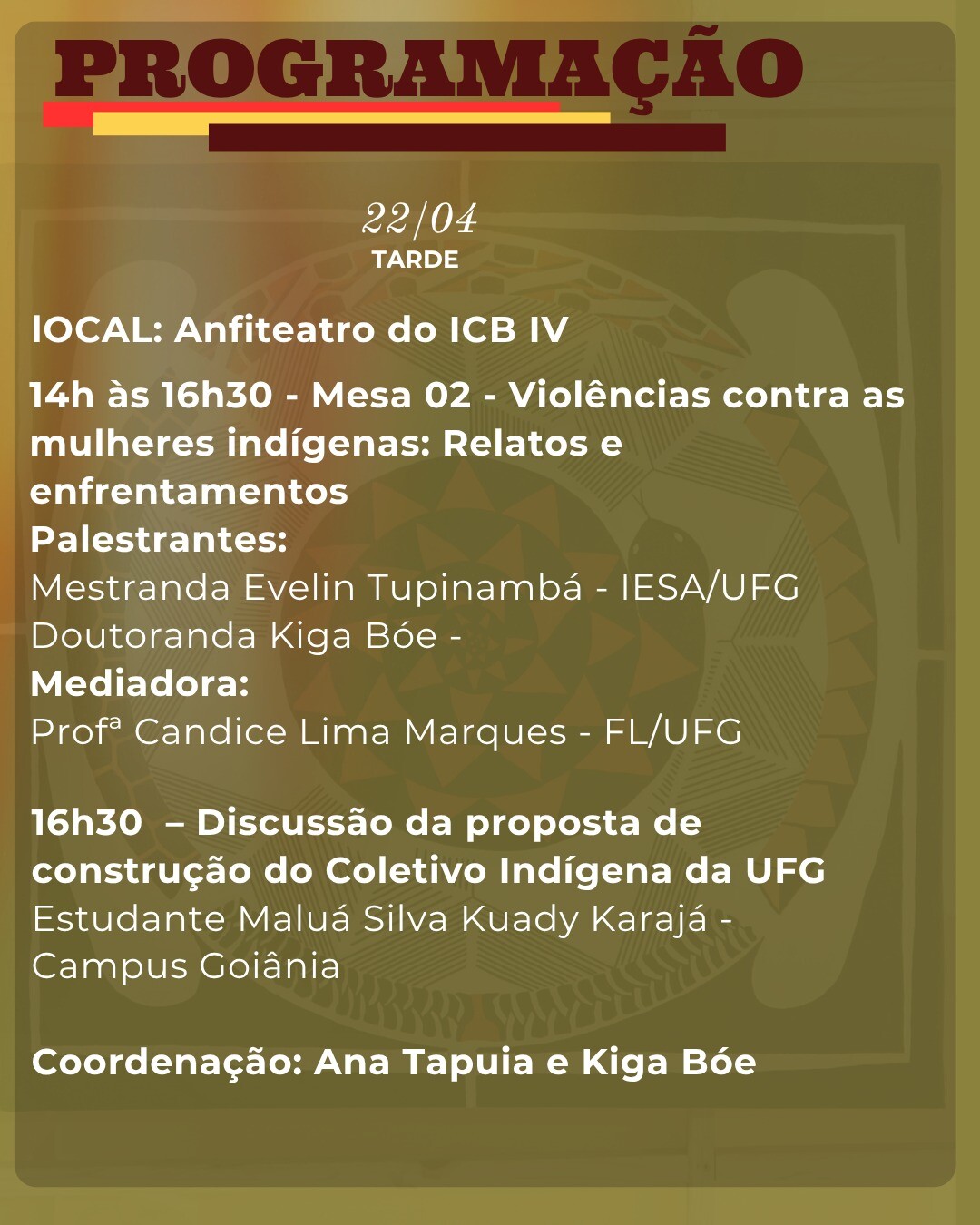 Abril Indígena UFG 2026: Celebrar, Reivindicar, Projetar