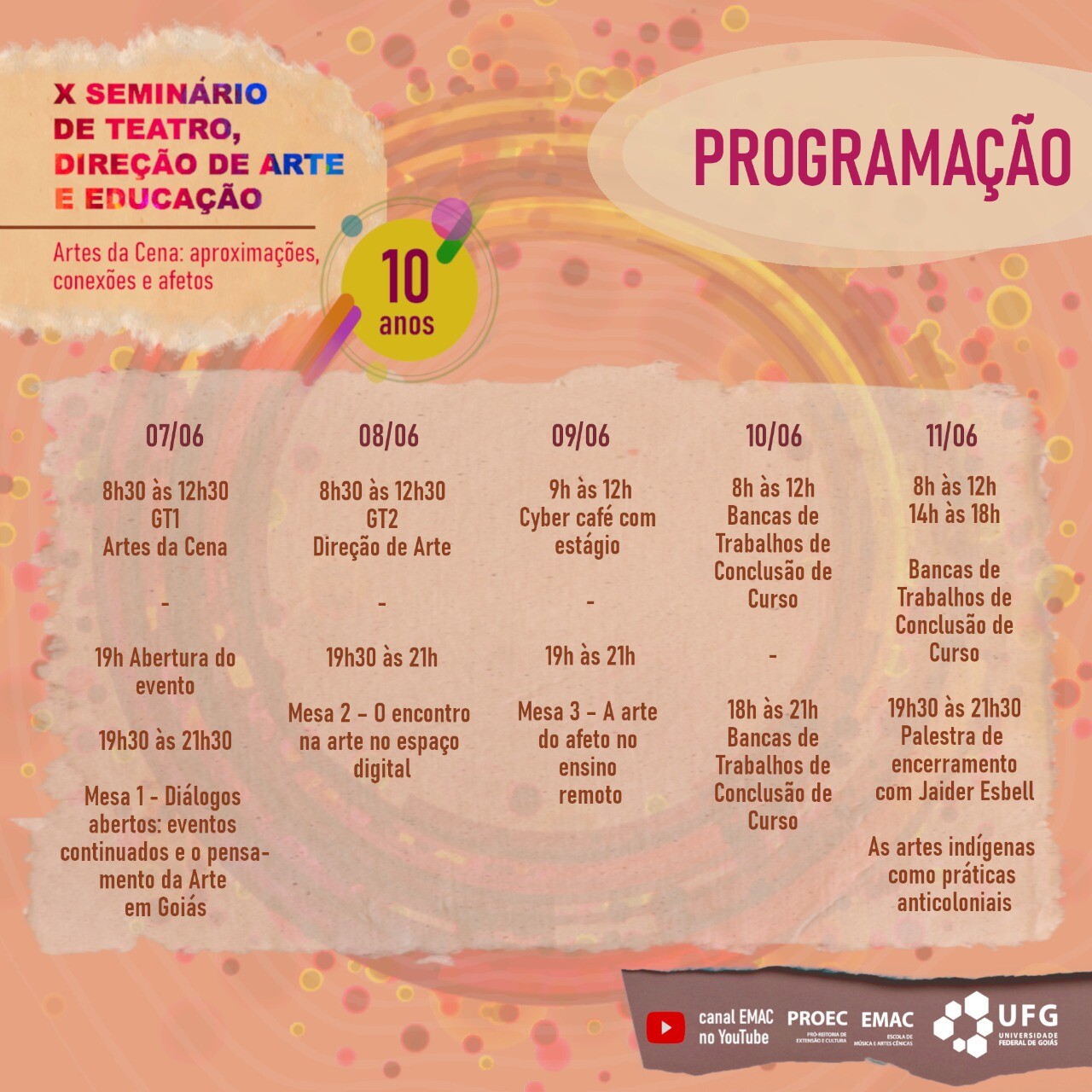 X Seminário de Teatro, Direção de Arte e Educação (2)
