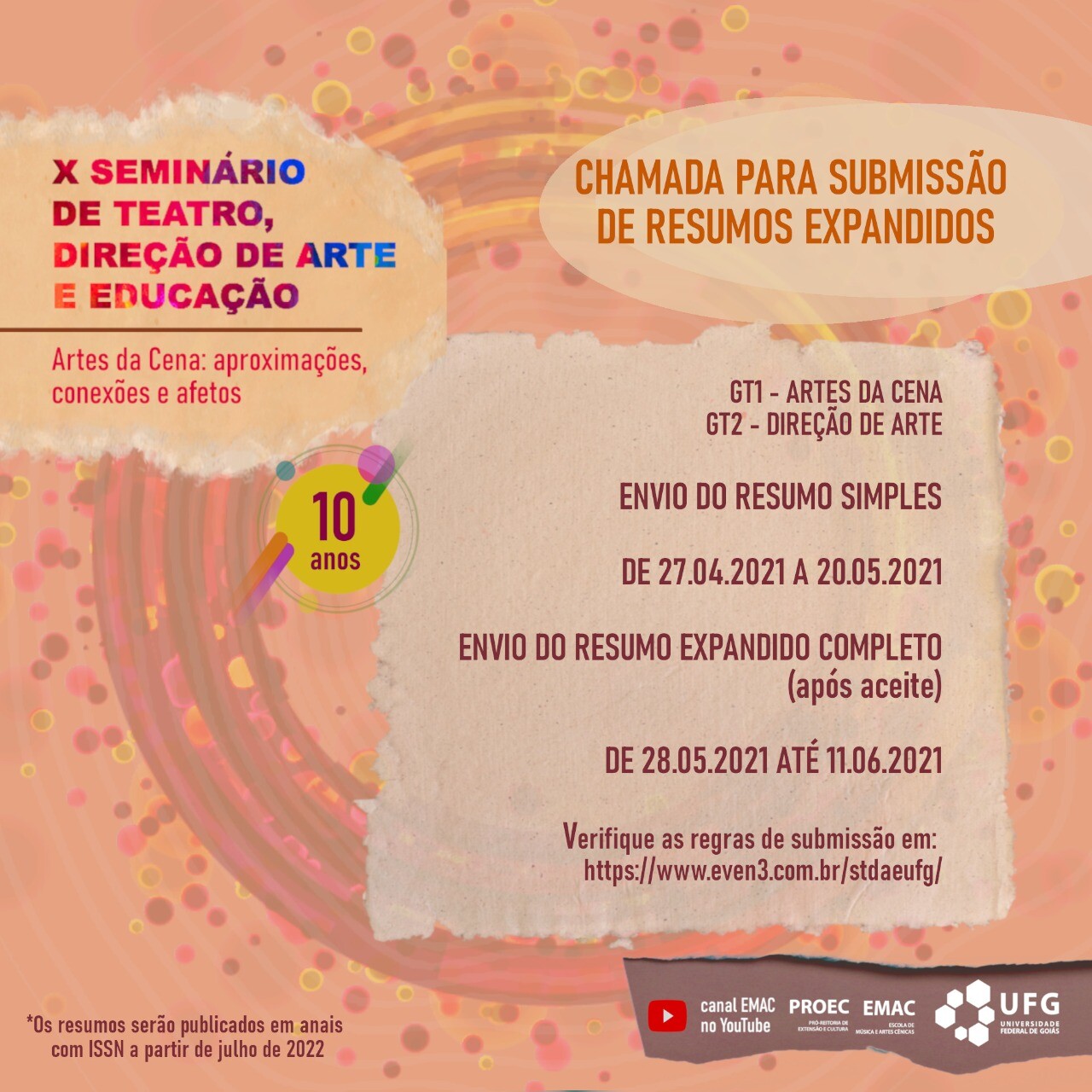 X Seminário de Teatro, Direção de Arte e Educação (2-1)