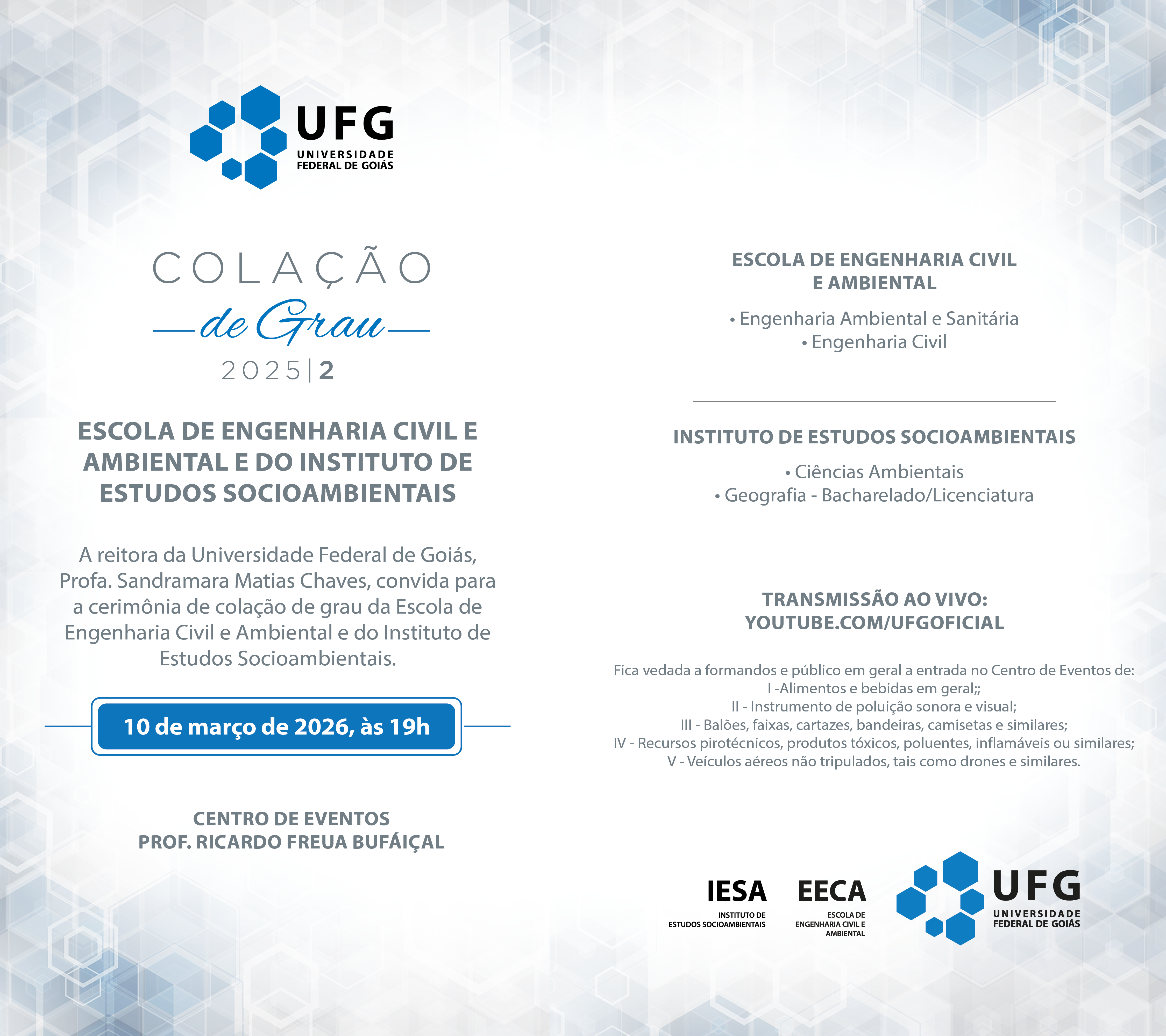 Colação de grau 2025/2: EECA e IESA 2